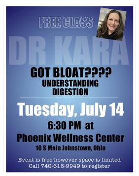 Free class with Dr. Kara — Got Bloat? Understanding Digestion